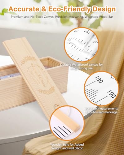 Growth Height Chart for Kids with Keepsake Box