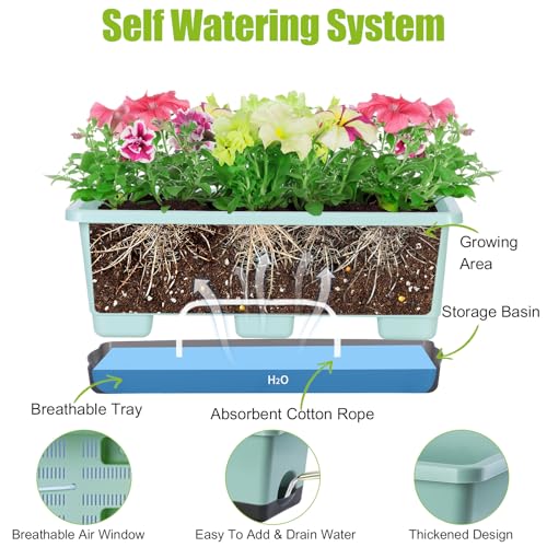 Window Box Planter 8 Pcs