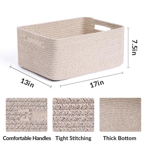 Large Storage Baskets for Organizing (4 Count)