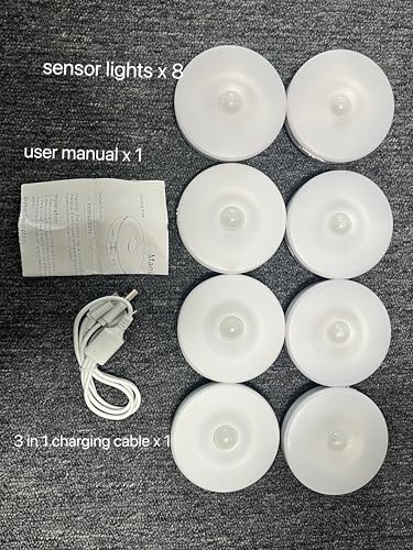 8 Pack Motion Sensor Lights Indoor