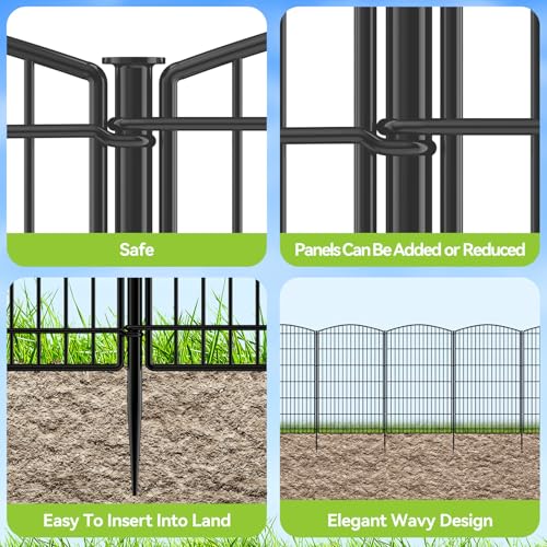 Decorative Garden Fence 6 Panels 13ft