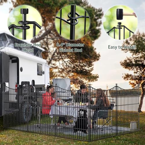 No Dig Dog Fence Outdoor for Yard (400 Sq Ft)