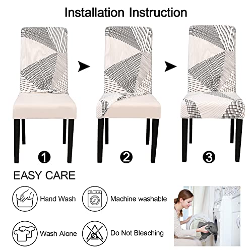 White Chair Covers for Dining Room Set of 4