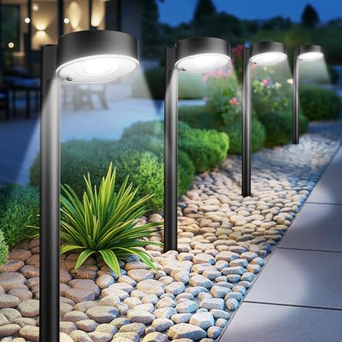 6 Pack Solar Pathway Lights Outdoor (6 Count)