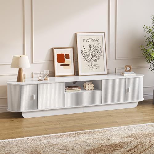 86.6'' Fluted TV Stand for 55