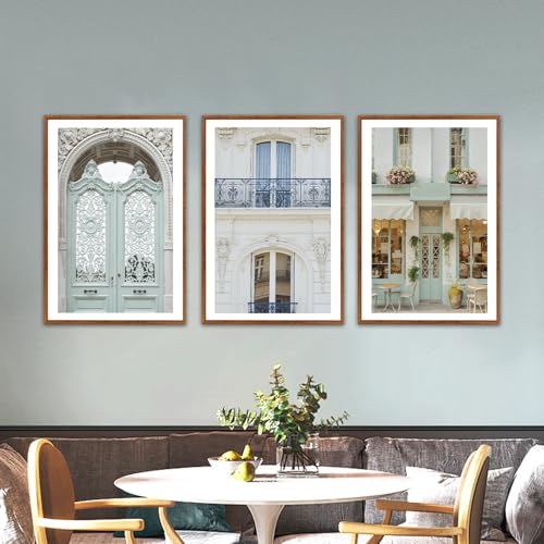 KAlRNE Europe Framed Prints Vintage Italian Large Wall Art (3 Count)