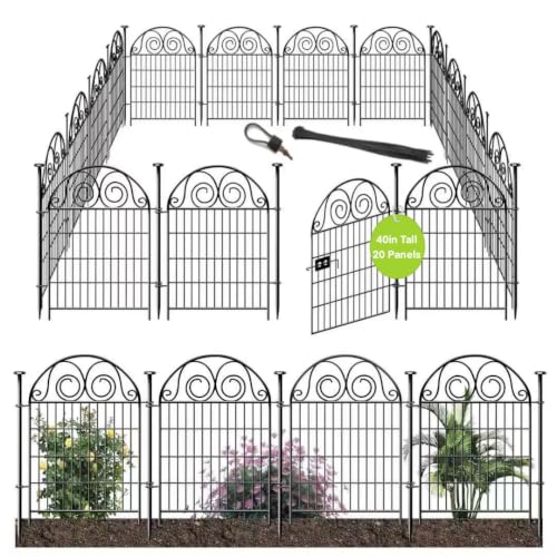Tall Garden Animal Barrier Fencing with Gate