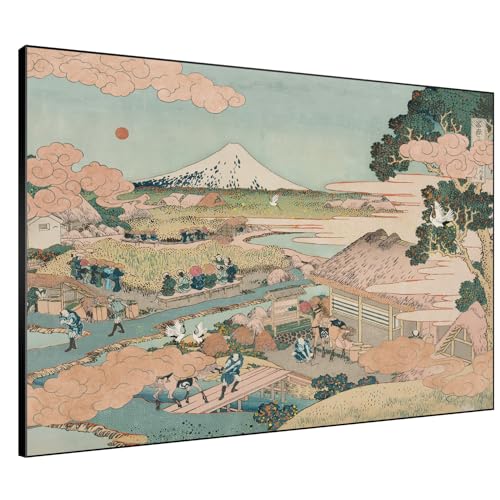 60"x72" Extra Large Framed Wall Art Japanese Ukiyo