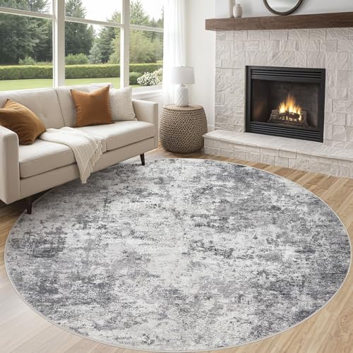 8ft Round Area Rug Living Room Rugs (24 Count)