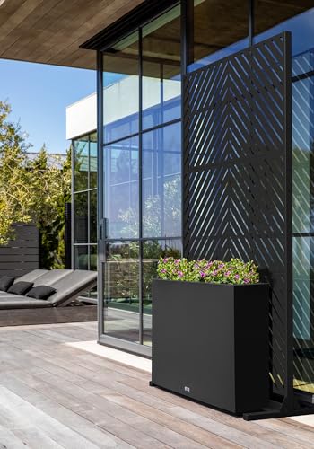 Block Series Span Planter + Arrow Privacy Screen Set