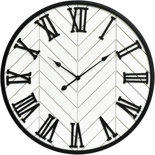 30 Inch Large Wall Clock Farmhouse Style