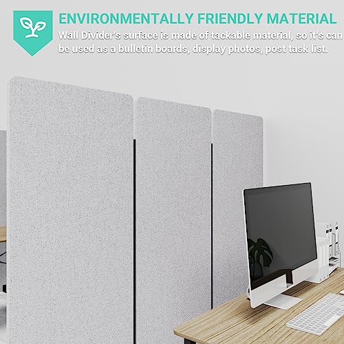 66in 3 Panel+3 Panel Soundproof Room Divider