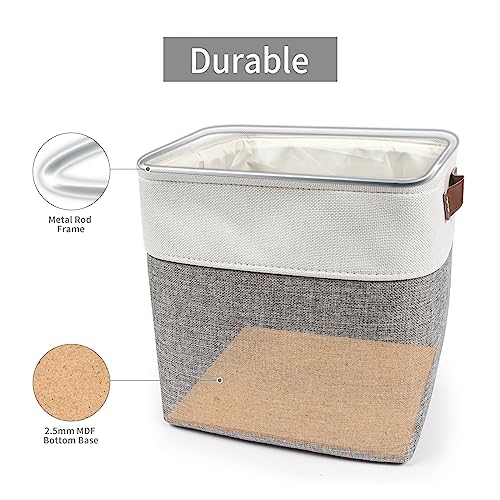 Collapsible Fabric Storage Cubes 11x11 Cube Storage Bins (4 Count)