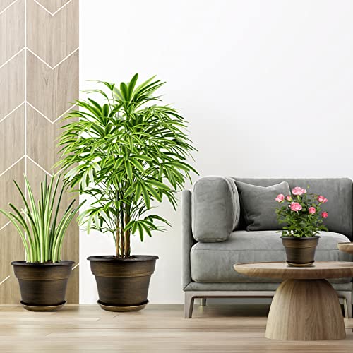 Plant Planters Pots Set of 4 Pack 8 Inch (4 Count)