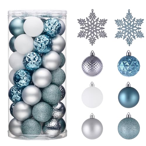 50ct Christmas Tree Decorations Ball Ornaments 2 Inches (50 Count)