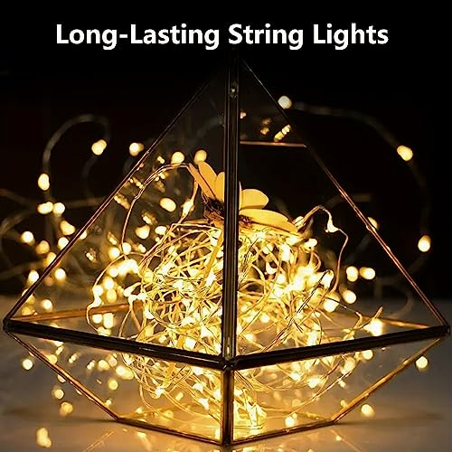 8 Pack Fairy Lights Battery Operated 16FT 50 LED String Lights Warm White (8 Count)