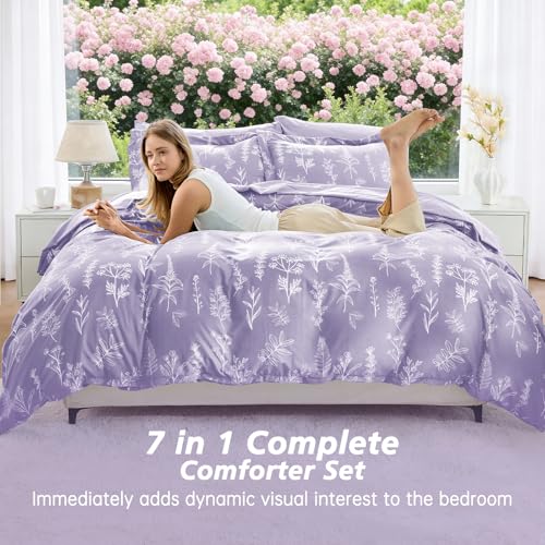 Lavender Purple Full Comforter Set