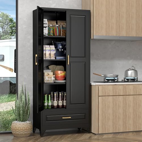 Pantry Kitchen Cabinet with Drawer