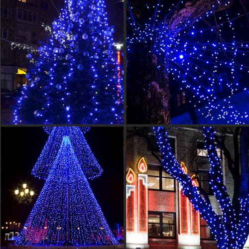Blue Christmas Lights Outdoor Waterproof (50 Count)