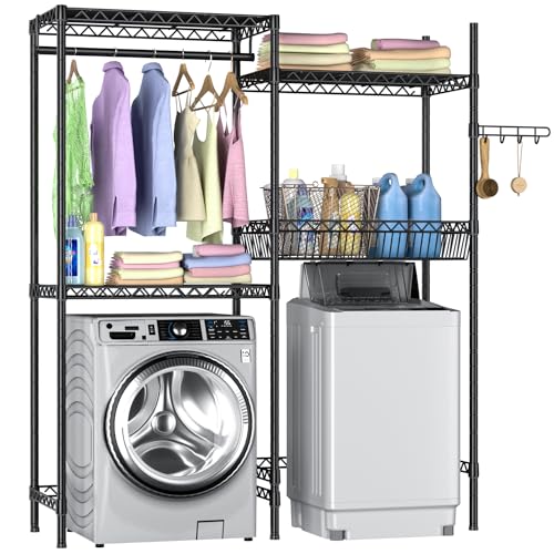 Laundry Organizer Shelves Over the Washer and Dryer Storage Shelf
