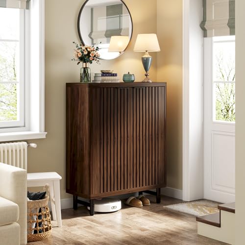 6 Tier Shoe Cabinet with Shutter Doors