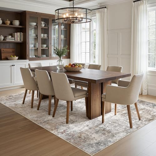 12x18 Area Rug Living Room Rugs Extra Large Brown Grey Carpet (24 Count)