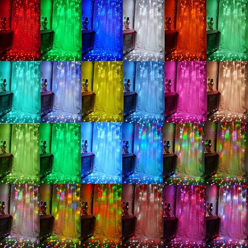 300 LED Curtain String Lights