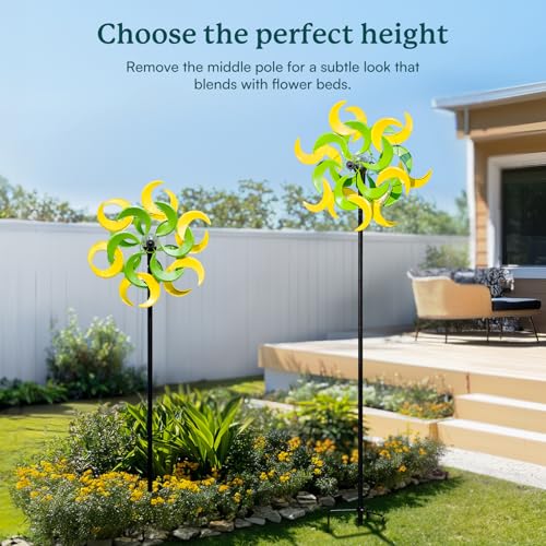 87" Wind Spinner Outdoor with Solar Light
