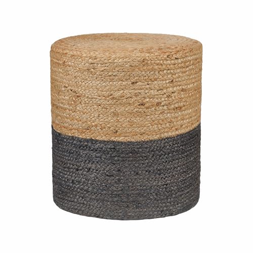 Jute Braided Pouf Ottoman