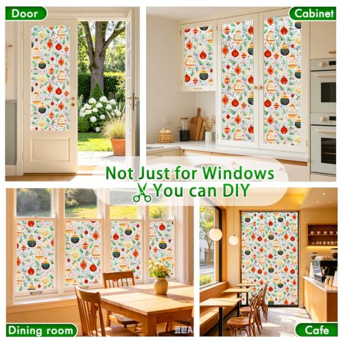 Rainbow Stained Glass Window Privacy Film