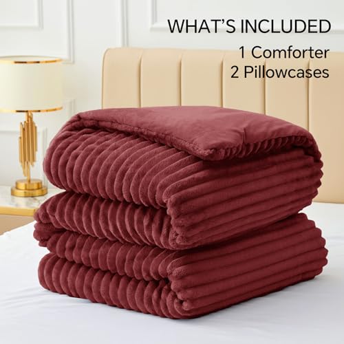 Fleece California King Comforter Set