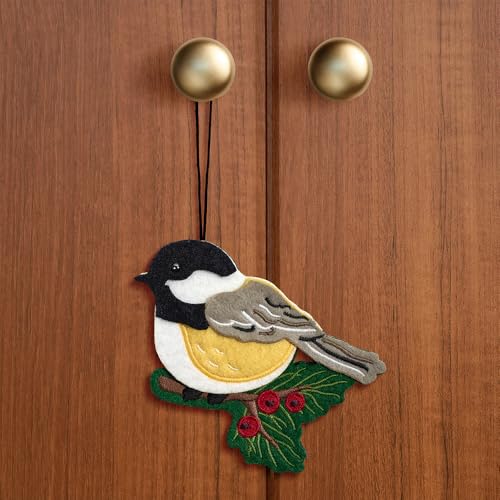 Winter Chickadee Christmas & Birthday Card with Notecard & Envelope