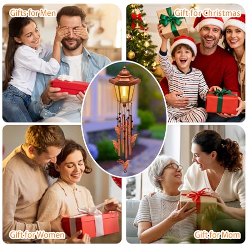 Large Solar Hummingbird Wind Chimes