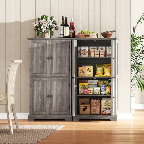 Bathroom Floor Cabinet with Adjustable Shelves