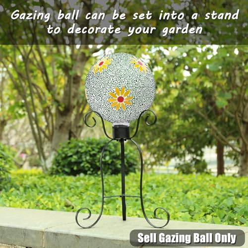 Gazing Ball 8" Glass Gazing Balls Sphere for Garden Lawn Outdoor Ornament Yard Decorative