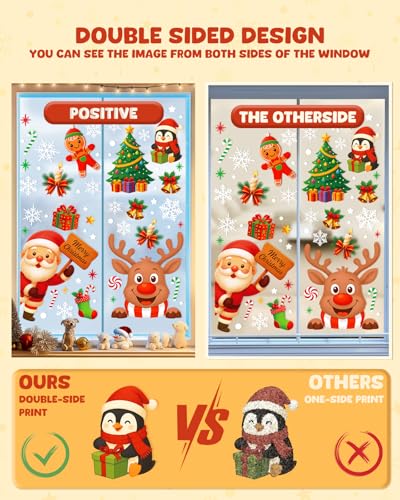 Christmas Window Clings (9 Count)