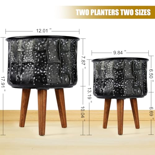 Plant Pots with Stand (2 Count)