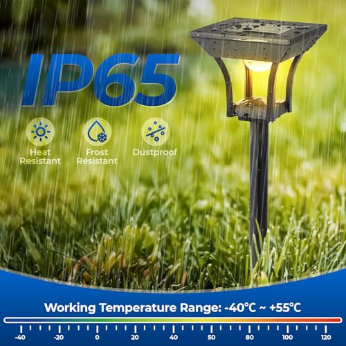 RGBCW Solar Pathway Lights Outdoor (6 Count)