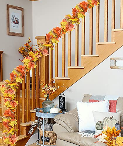 2 Pack Fall Garland Maple Leaf (11.8 Foot)