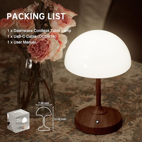 Mushroom Lamp Cordless Lamp Table Lamp