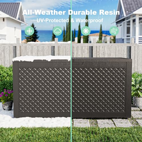 121 Gallon Resin Deck Box