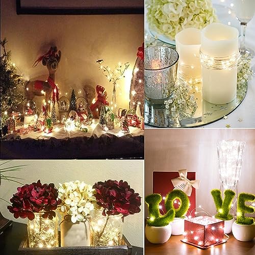 4 Pack Battery Operated Fairy String Lights (65.6 Foot)