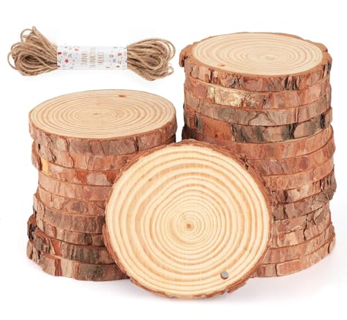 30 Pcs Wood Slices for Crafts (30 Count)