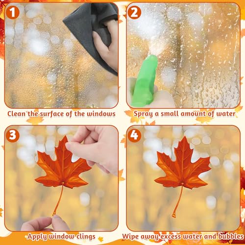 9 Sheets Fall Decorations (274 Count)