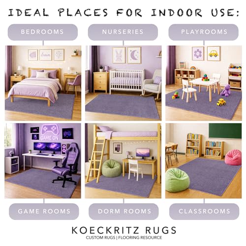 Soft & Colorful 11' Round Kids Classroom Area Rug