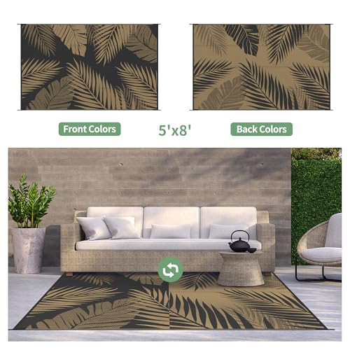 Outdoor Rug Waterproof Plastic Rugs for Patio