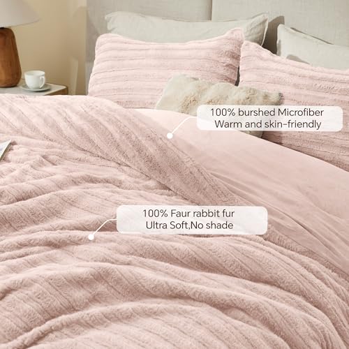 Faux Fur King Size Comforter Set