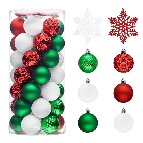 50ct Christmas Tree Decorations Ball Ornaments 2 Inches (50 Count)