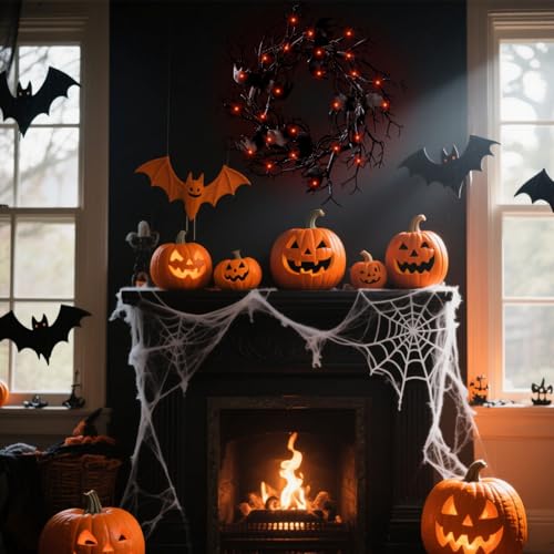 Halloween Black Branch Wreath
