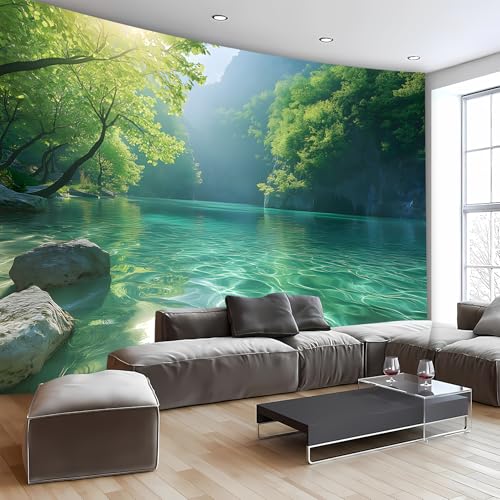 Nature Tapestry Forest Tree Sea Cave Wall Hanging